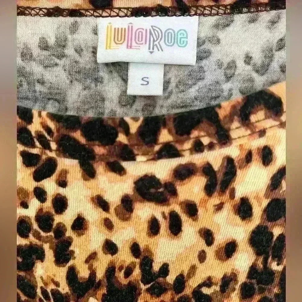 Lularoe Maria Medium Brown Cheetah Leopard Maxi Dress Size S - Picture 4 of 4